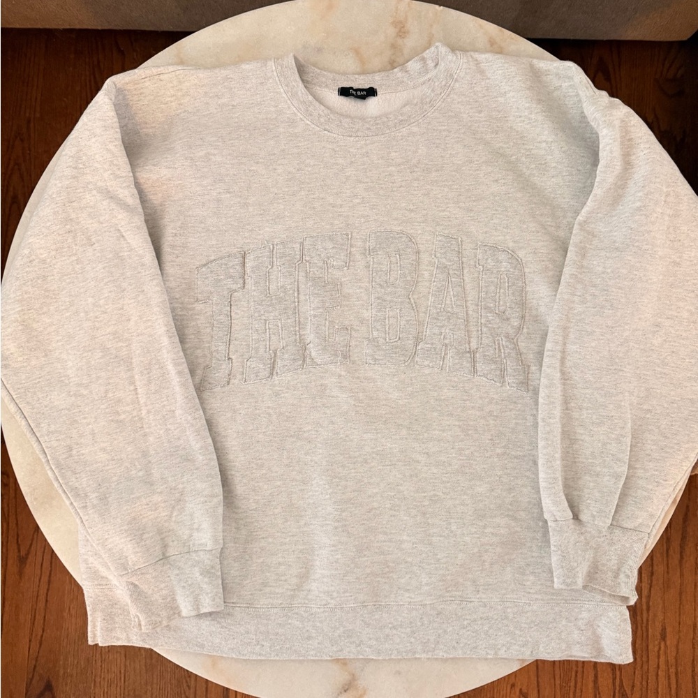 The Bar heritage sweatshirt LT Heather Grey